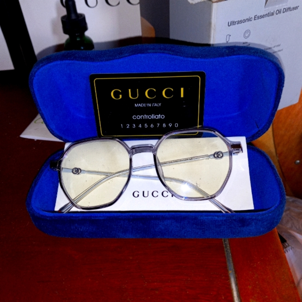 Gucci clear frames